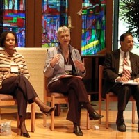 Panel: Rev. Doris Green (AIDS Foundation of Chicago); Rev. Penny Willis (Planned Parenthood of Chicago); Rev. Antje Jackelén, PhD (Zygon Center for Religion and Science); Ghulam-Haider Aasi, PhD (American Islamic College, Chicago); and James Moore, PhD (Valparaiso University).