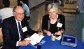 Antje Jackelén and Arthur Peacocke; photo credit: James Nelson